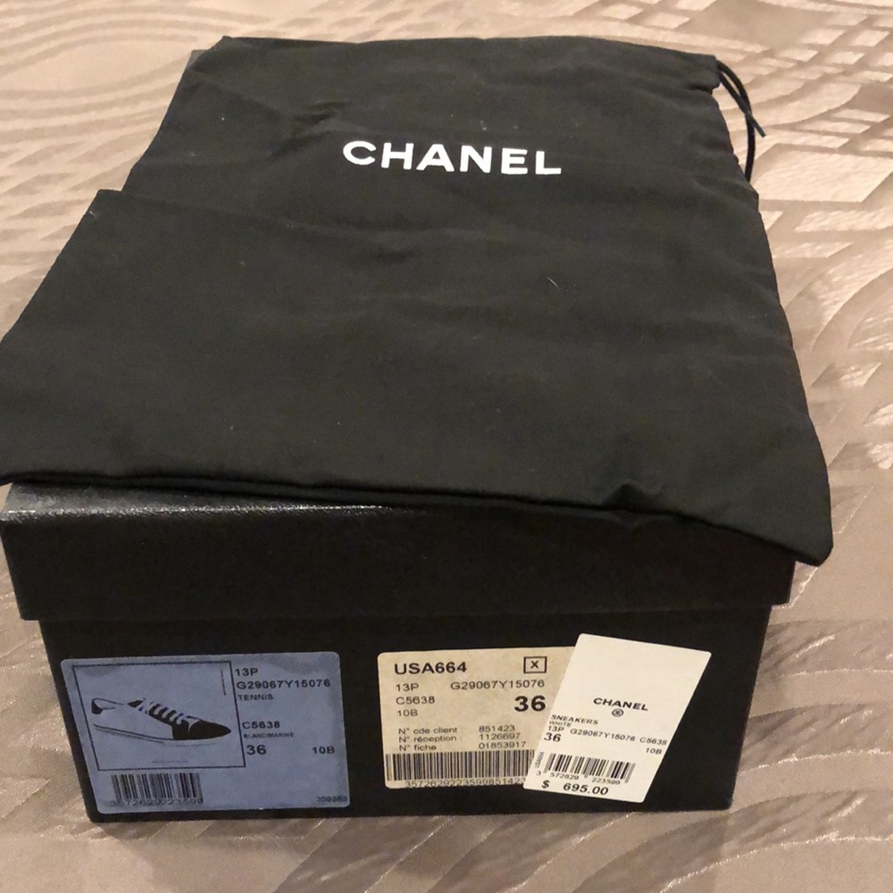 Chanel white sneakers size 36 - Picture 6 of 6